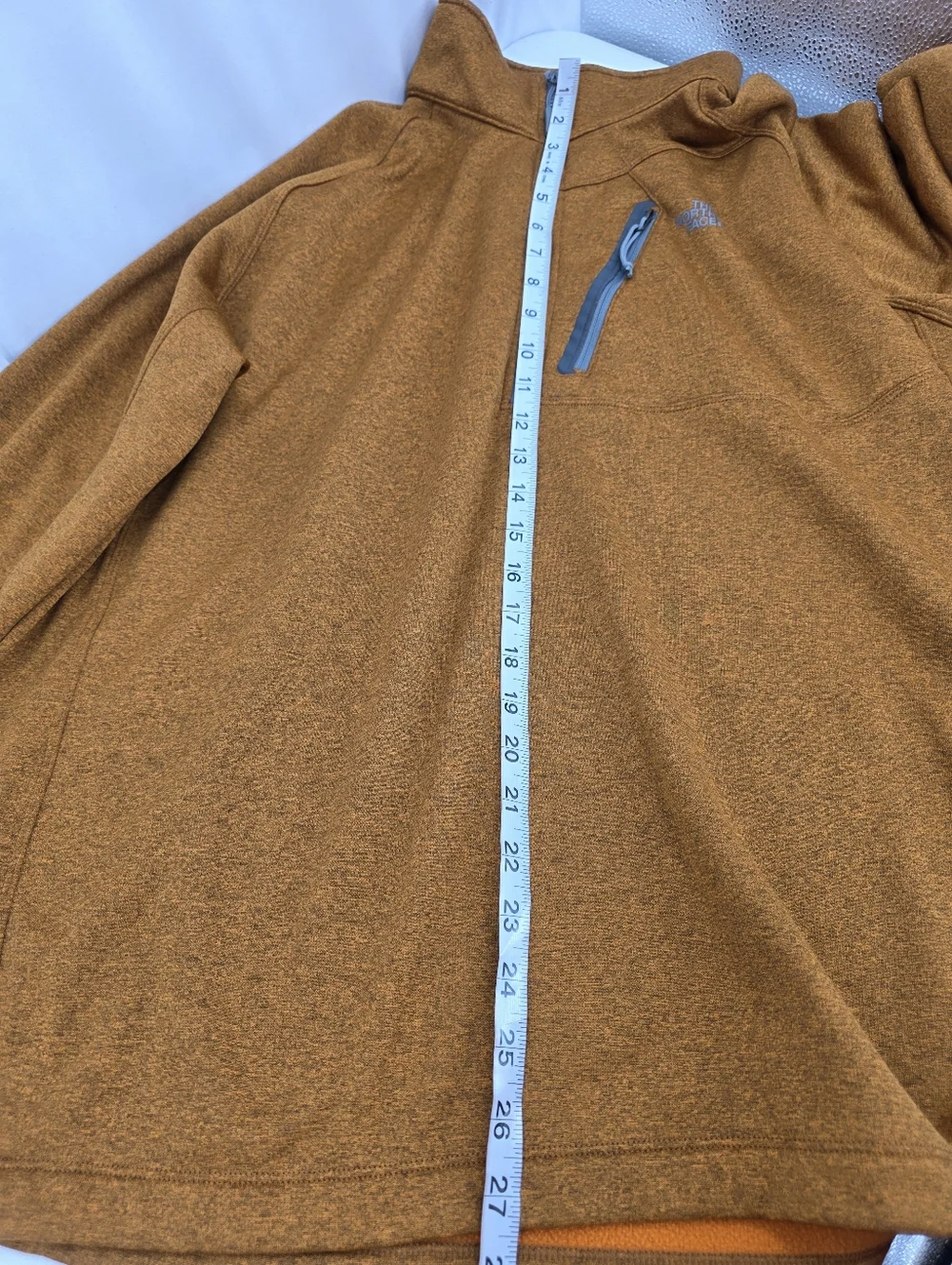 The North Face‎ Canyonlands 1/2 Zip Fleece Pullover Sweater XL Warm Orange A7L7.